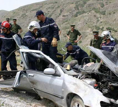 هلاك شخصين في حادث مرور قرب قصر الصبيحي بأم البواقي