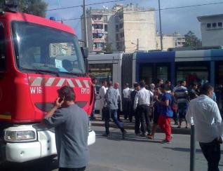 ترامواي العاصمة ... مأساة جديدةفي ضل عدم توفر التجهيزات الخاصة بالحالات الاستثنائية