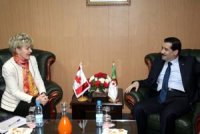 Le développement de la coopération au menuM. Ghoul reçoit l'ambassadrice du Canada