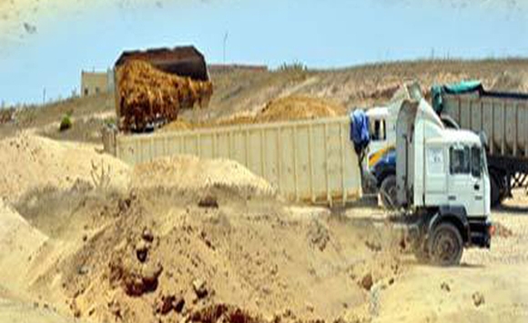 إلقاء القبض علي سارقي الرمال باولاد عطية بسكيكدة