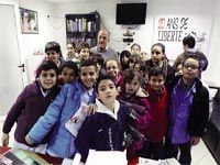 Les élèves de l'école privée Newton rendent visite à 