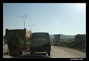 Tlemcen, El koudia, entrée de l'autoroute Est-Ouest