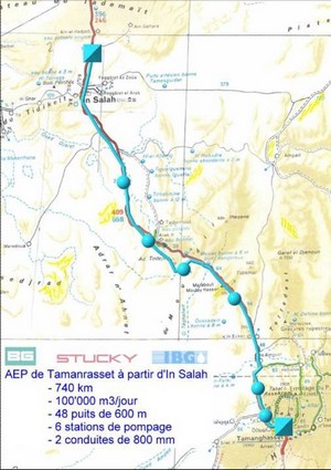 Un projet emblématique : l’alimentation en eau potable de Tamanrasset depuis In Salah