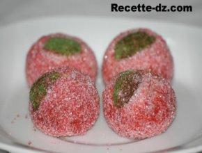 KHOUKH - Pêches à la pâte d'amande