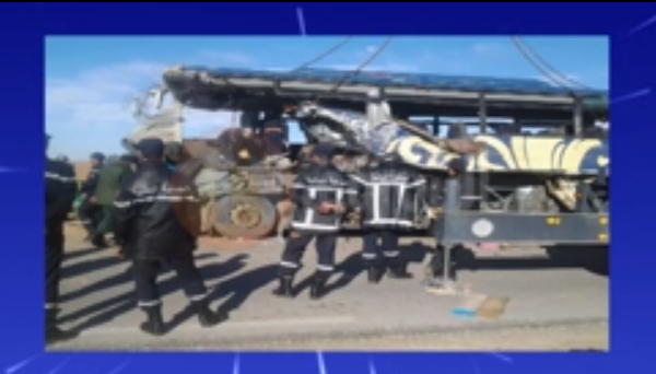 بالفيديو.. 11 قتيلا و22 جريحا في حالة خطيرة اثر حادث مرور 