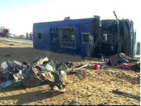 Collision entre un bus et un camion à Ouargla