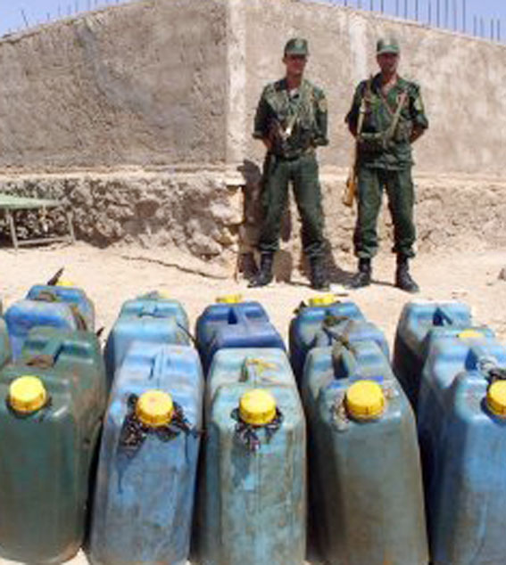 5 000 litres de carburant saisie dans les zones frontalières de Tlemcen