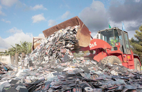 حجز 18400 قرص مضغوط مقلد ببومرداس خلال 2013