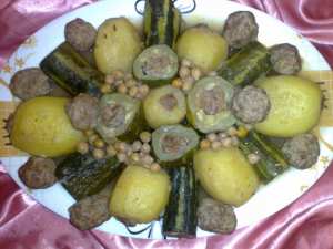 Dolma courgettes pommes de terre