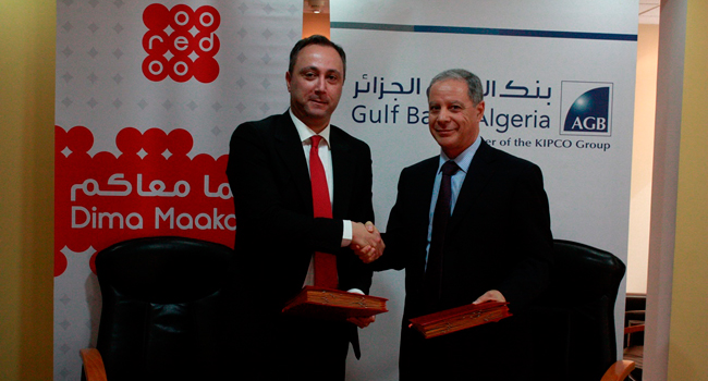 Ooredoo et Algeria Gulf Bank signent un partenariat dans le domaine du e-rechargement
