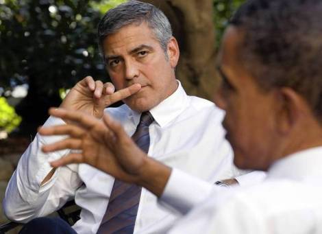 كلوني يعرض فيلمه الجديد أمام أوباما في البيت الأبيض