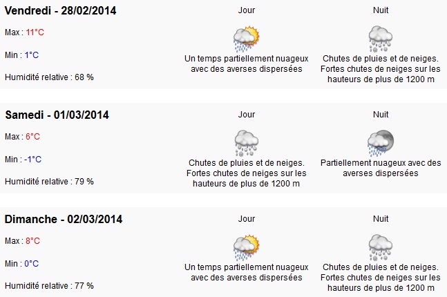 Une vague de neige et de froid attendue à partir vendredi prochain
