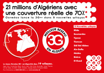 Ooredoo élargit son réseau 3G++