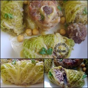 Dolmat el kromb Feuilles de chou farcies