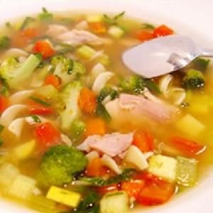 soupe de légumes au poulet