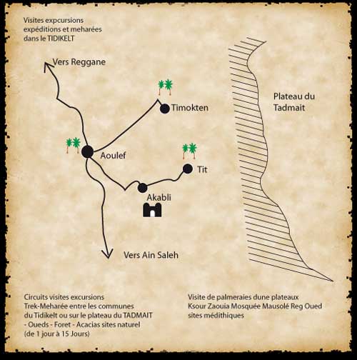 Circuit touristique dans Le Tidikelt