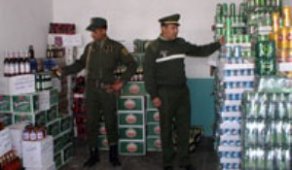 الشرطة تحجز 322 قارورة خمر بالبيض