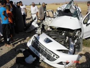 مقتل شخصين و جرح 8 اشخاص آخرين في حادثي سير بضواحي مدينة الجلفة