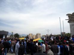 قوات مكافحة الشغب تجهض مسيرة