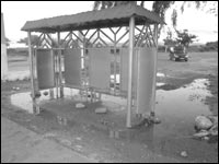 entree de l'hopital;on est rassures d'emblée!!!!