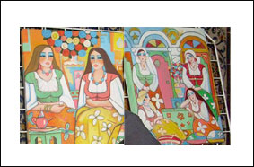 L'artiste peintre Ahmed Salah Bara