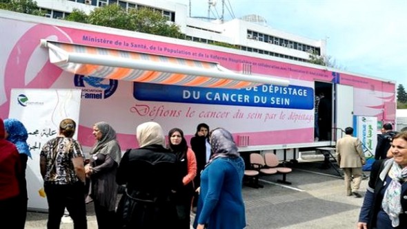 Opération de dépistage du cancer du sein en entreprise