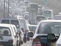 Un embouteillage sur la RN1