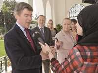 Hugh Robertson, ministre d'Etat britannique aux Affaires étrangères, chargé de l'Afrique du Nord et du Moyen-Orient