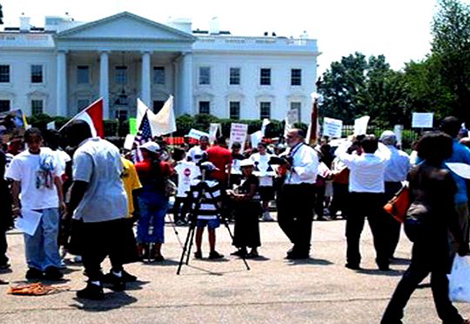 منظمات مصرية أمريكية تتظاهر أمام البيت الأبيض ضد أحكام الإعدام