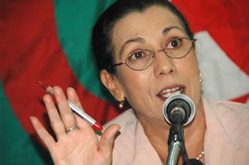 La SG du parti des travailleurs lors d'une rencontre à Sétif