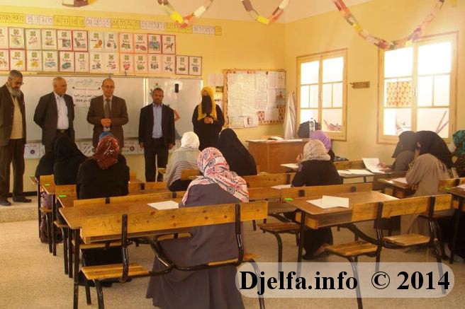 امتحانات التحرر من الأمية بولاية الجلفة في دورتها الأولى لسنة 2014