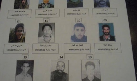 عرض صور وأسماء إرهابيين مطلوبين بسيدي بلعباس