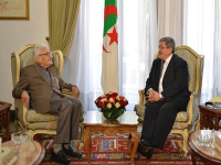 reçoit l'ancien président du Conseil constitutionnel