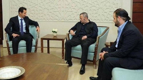بالصور.. جورج وسوف يزور بشار الأسد