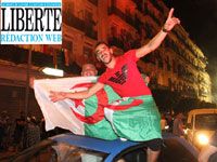 Les algériens ont fêté la victoire