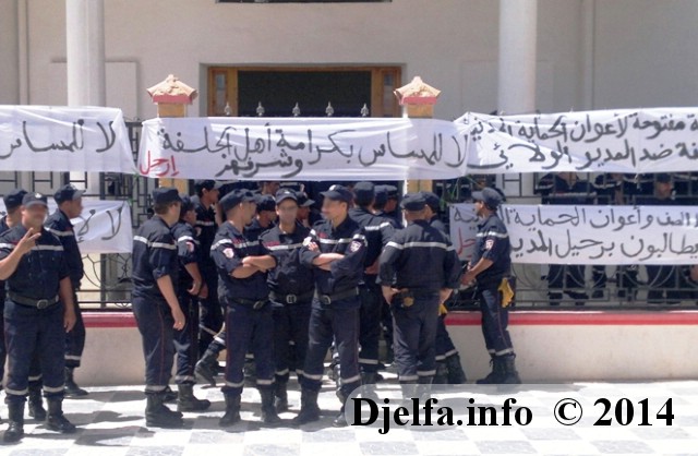 العشرات من ضباط و ضباط الصف و أعوان الحماية المدنية بالجلفة في أيام احتجاجية مفتوحة ضد المدير الولائي