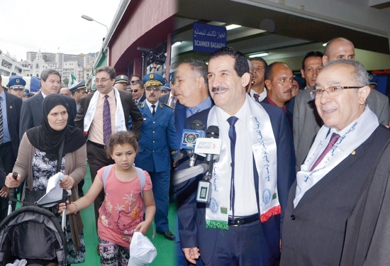 لعمامرة وغول يطلعان على ظروف استقبال الجالية بميناء العاصمة