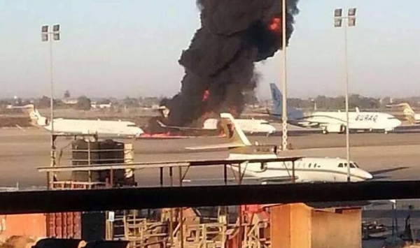 معارك عنيفة في مطار العاصمة الليبية طرابلس