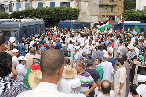 مسيرة لنصرة غزة تكسر الحظر على المظاهرات في العاصمة