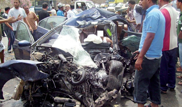 مجزرة مرورية مروعة وقعت في أول أيام العيد ...سبعة قتلى من عائلة واحدة في حادث مرور بالمحمدية في معسكر