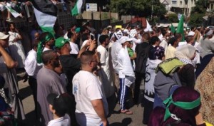 مسيرة شعبية بورقلة تضامنا مع الفلسطينيين