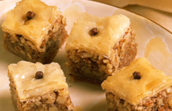 Baklawa : Feuilles aux amandes