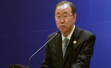 بان كي مون يندد ب