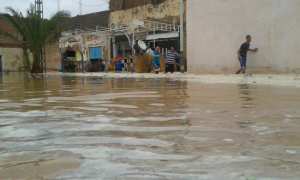 ربع ساعة من الأمطار الطوفانية أغرقت تندوف