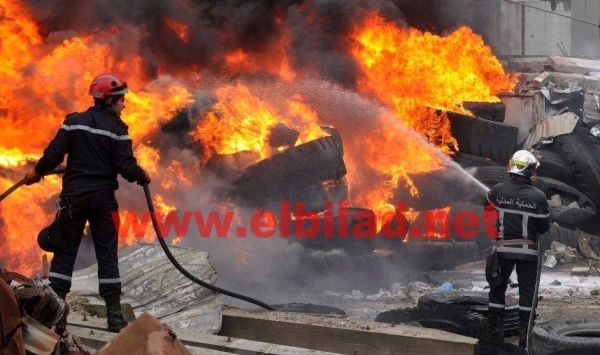 النيران تلتهم 3 محلات جاهزة في باتنة