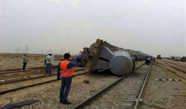 انقلاب عربة قطار و تسرب كميات معتبرة من المازوت بباتنة