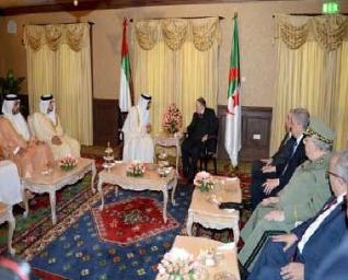 Le président de la république reçoit le prince héritier d'Abu Dhabi