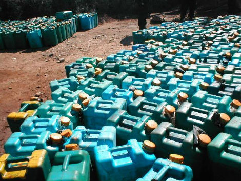 حجز 2800 لتر من الوقود و 5 عربات بالوادي