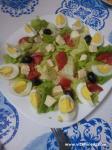 Salade variée oeufs