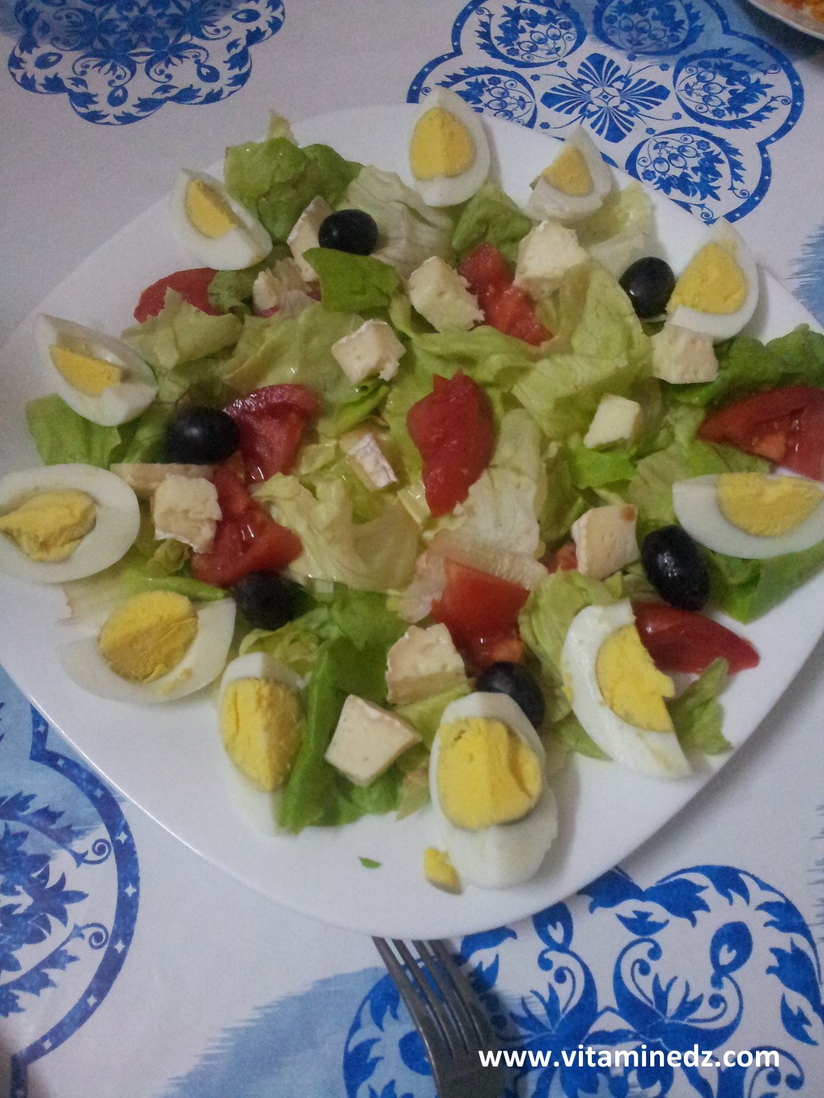 Salade variée oeufs